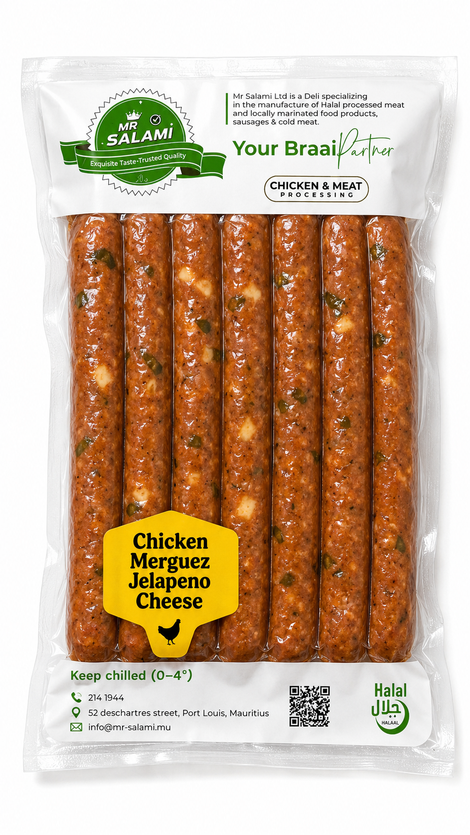 Chicken Merguez Jelapeno Cheese (7pcs)