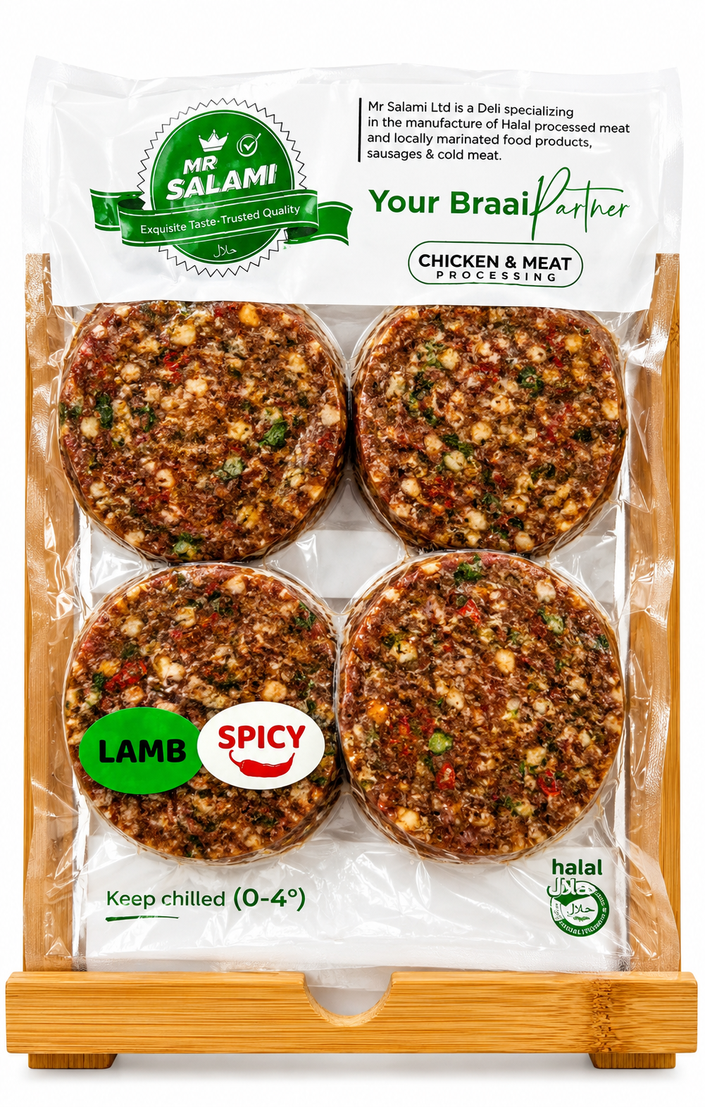 Lamb Spicy Burger (4pcs)