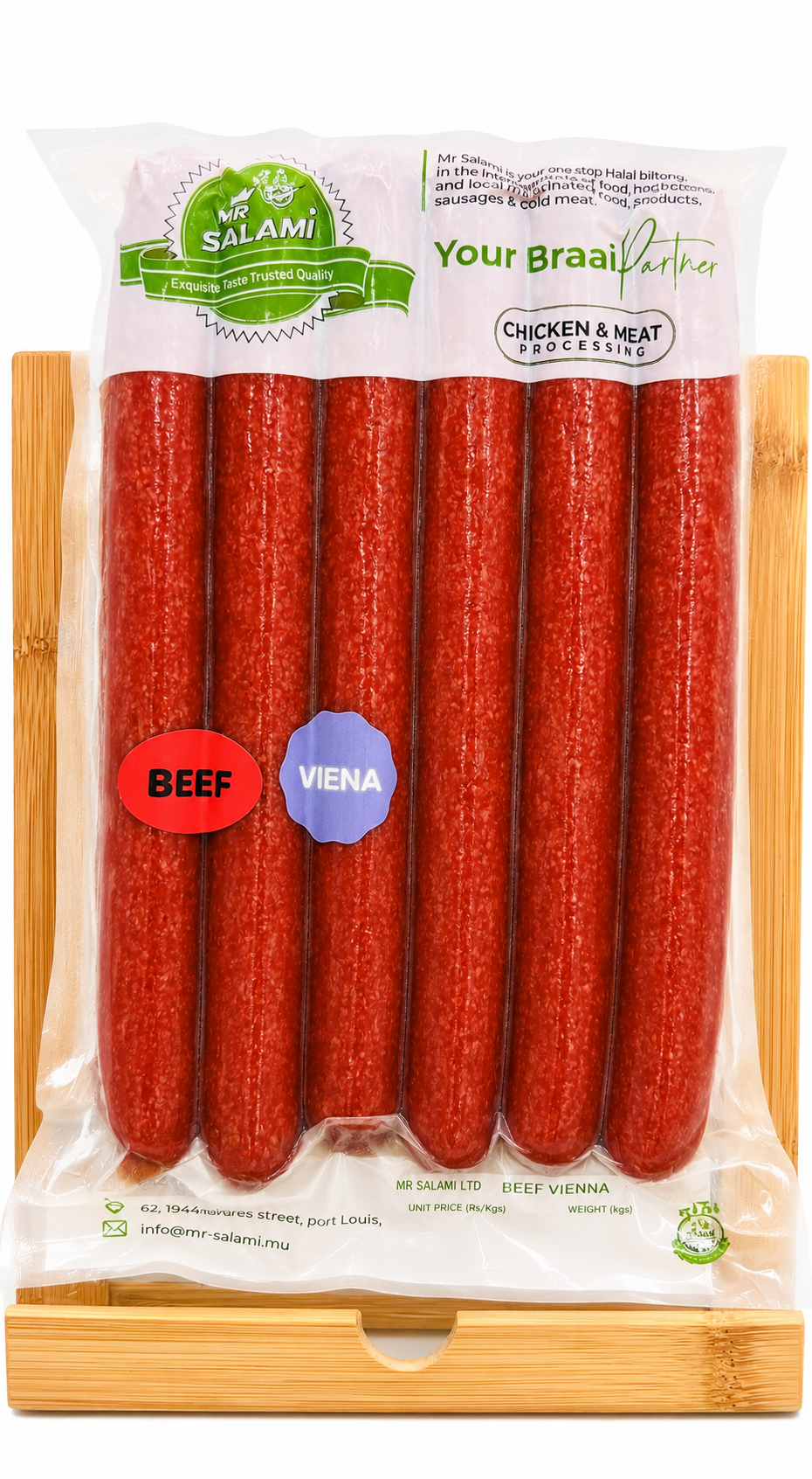 BEEF VIENNA SAUSAGE 6 PCS